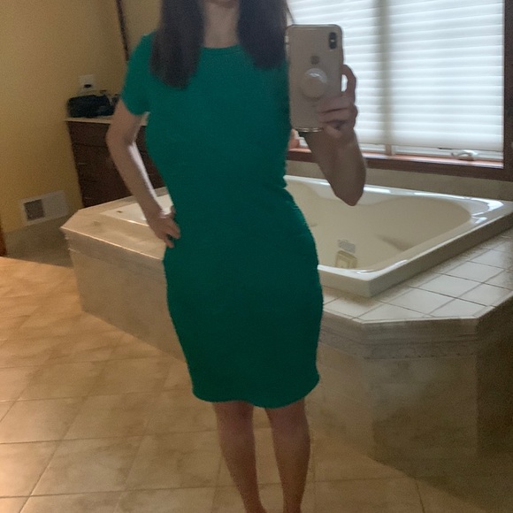 Zara | Dresses | Zara Green Mini Dress | Poshmark